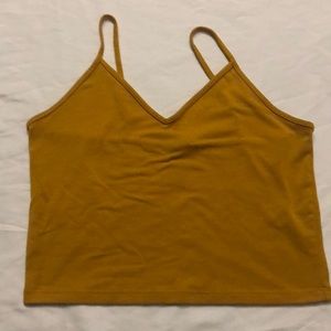 Forever 21 yellow crop top